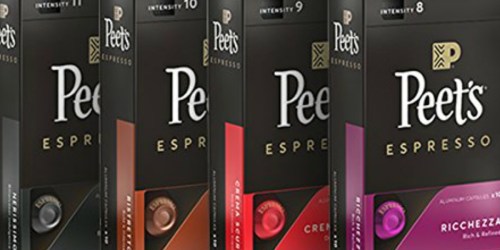 Amazon: Peet’s Coffee 40-Count Espresso Capsules Variety Pack Only $21.71 Shipped