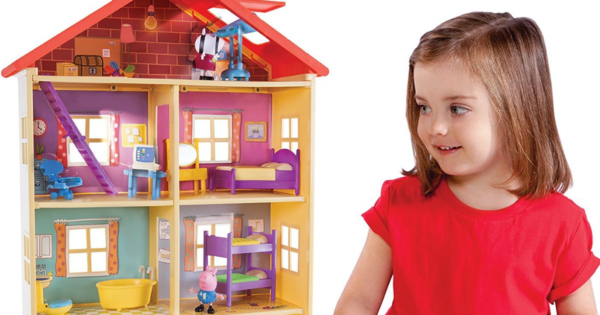 peppa pig lights and sounds family home playset