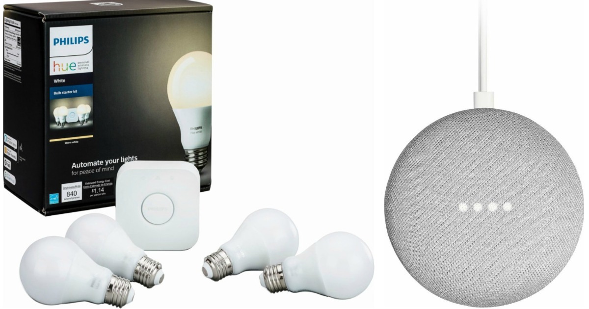 philips hue google home mini