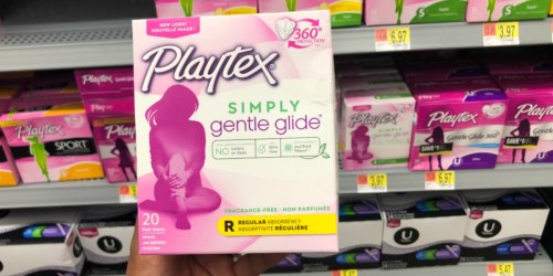 Playtex Simply Gentle Glide Tampons 20-Count Pack Just $1.47 After Cash Back at Walmart