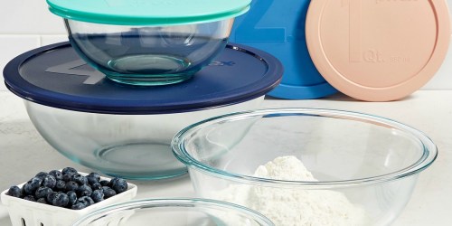 Pyrex 8-Piece Mixing Bowl Set Only $9.99 After Macy’s Rebate (Regularly $43) & More