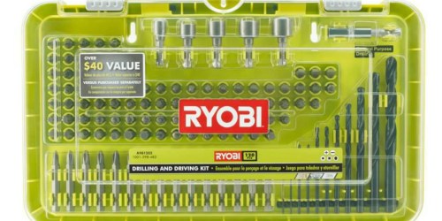 Home Depot: Ryobi 120-Piece Drilling & Driving Kit ONLY $9 (Regularly $20)