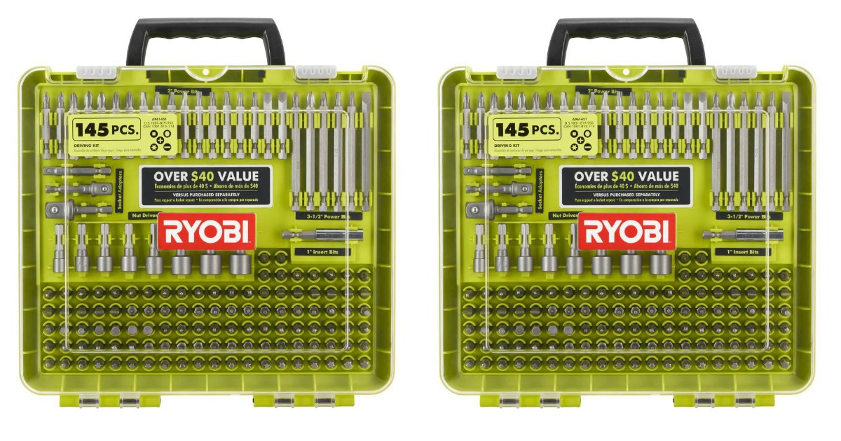 Home depot best sale ryobi bit set