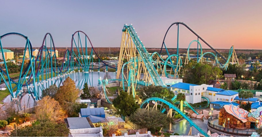 roller coasters at seaworld park