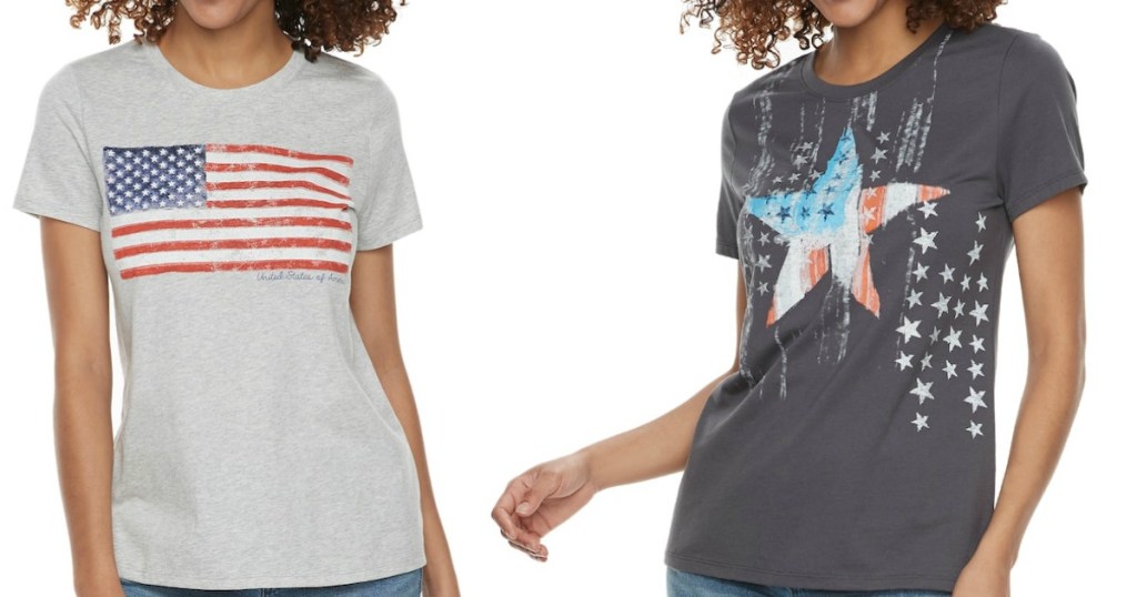 Kohls Cardholders Sonoma Womens Patriotic Tees Only 280 Shipped