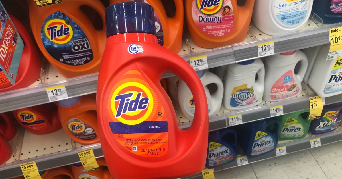 Tide Detergent 40oz Bottle Just 1.99 at Walgreens & InStore)