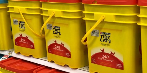 THREE Purina Tidy Cats Litter 35-Pound Pails Only $27 Shipped After Target Gift Card (Just $9 Each)