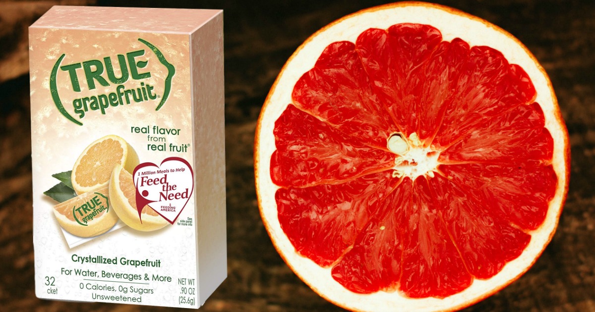 True Grapefruit Drink Mix 32Count Only 3.72 (Just 12¢ Per Packet)