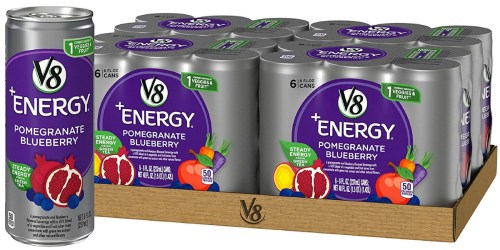 Amazon Prime: V8 +Energy Drinks 24-Pack Just $12.82 Shipped (Only 53¢ Per Can)