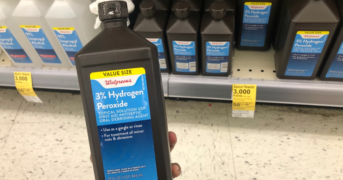 Two Better than Free Hydrogen Peroxide 32oz Bottles After Walgreens Points