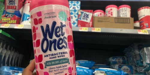 New $0.75/1 Wet Ones Coupon = Wipes as Low as $1.23 at Walmart & More