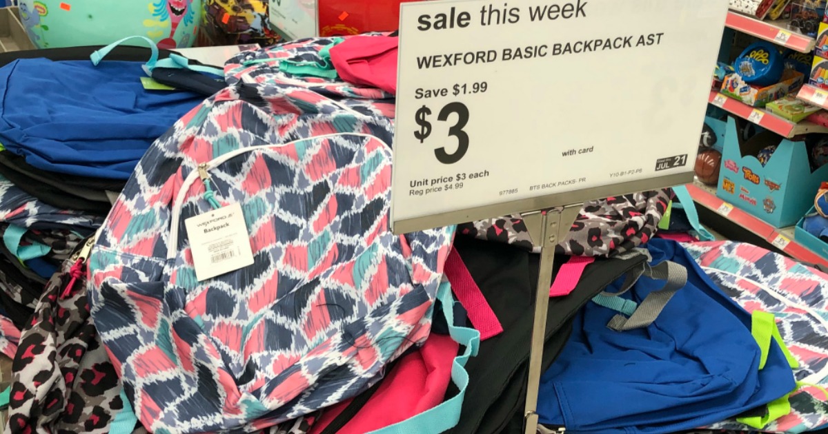 walgreens backpacks $3