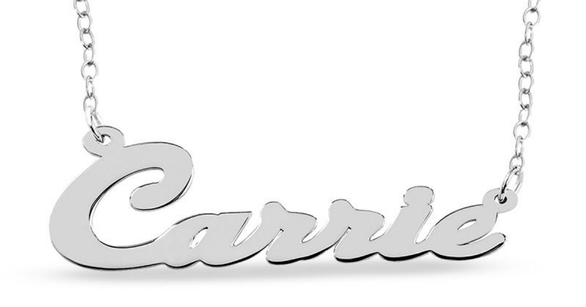 Zales Personalized Sterling Silver Necklace Just 19.99 Shipped