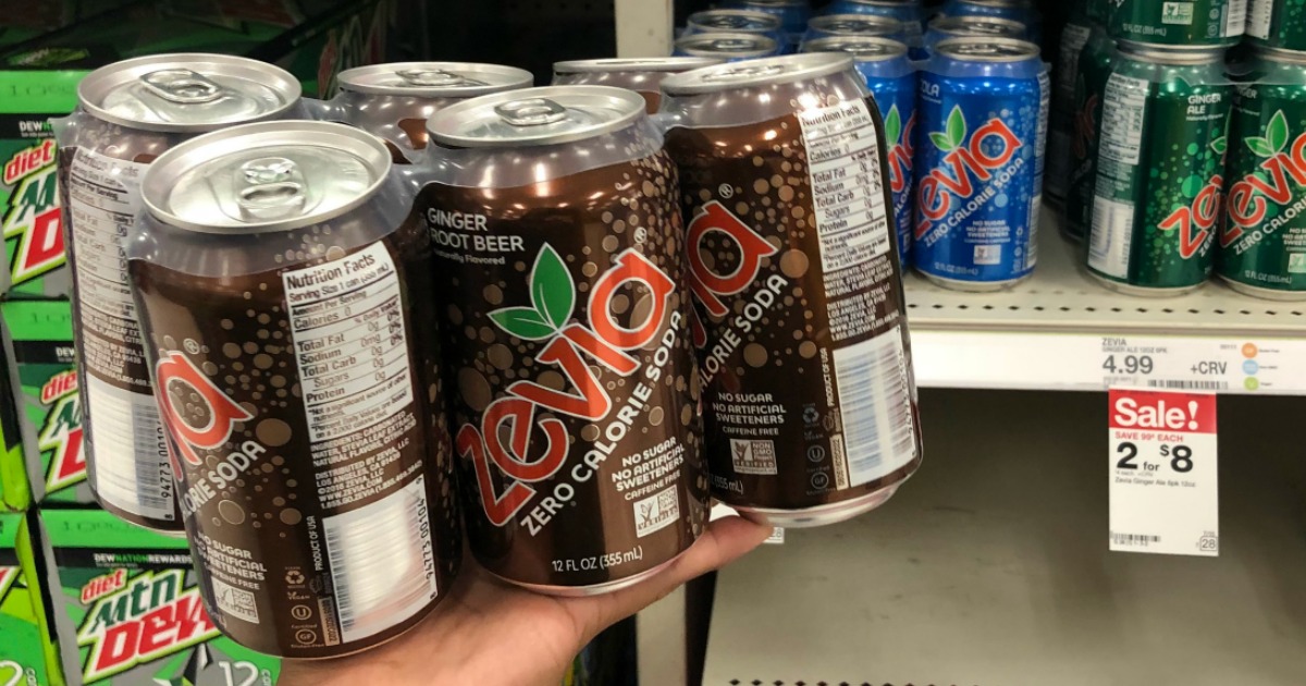 Zevia Zero Calorie Soda 6Packs Just 1.60 at Target