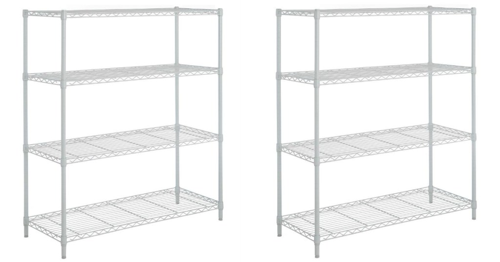 Hdx 4 Tier Steel Wire Shelving Rack, How To Put Together Hdx Shelving