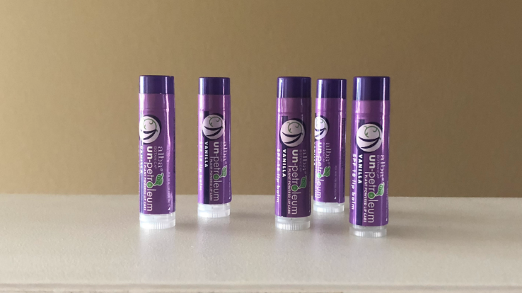 alba botanica un-petroleum lip balm – Five tubes of the lip balm