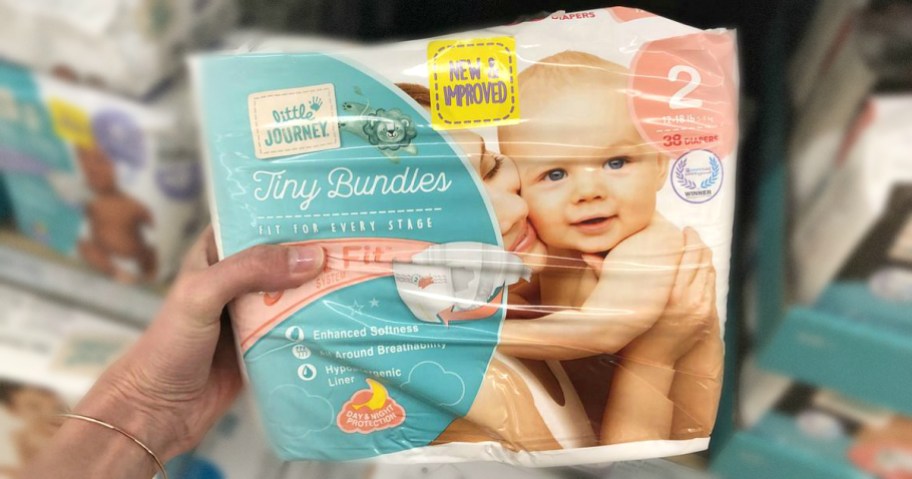ALDI Little Journey diapers, one of the cheapest diapers to buy