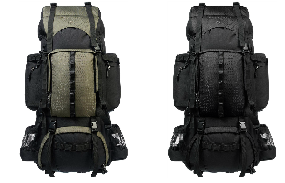 Basics Internal Frame Hiking Backpack with Rainfly