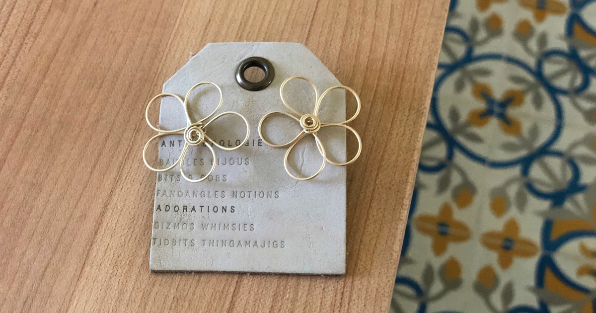 collin's deals and finds this week — anthropologie gold wire earrings
