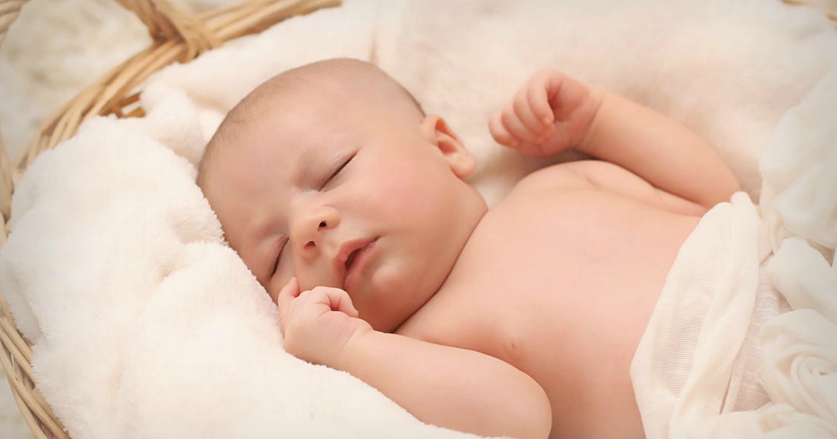 free enfamil baby box - sleeping baby
