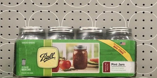 Ball Glass Mason Jars w/ Lids 12-Packs from $8.98 on Walmart.com | Just 75¢ Per Jar