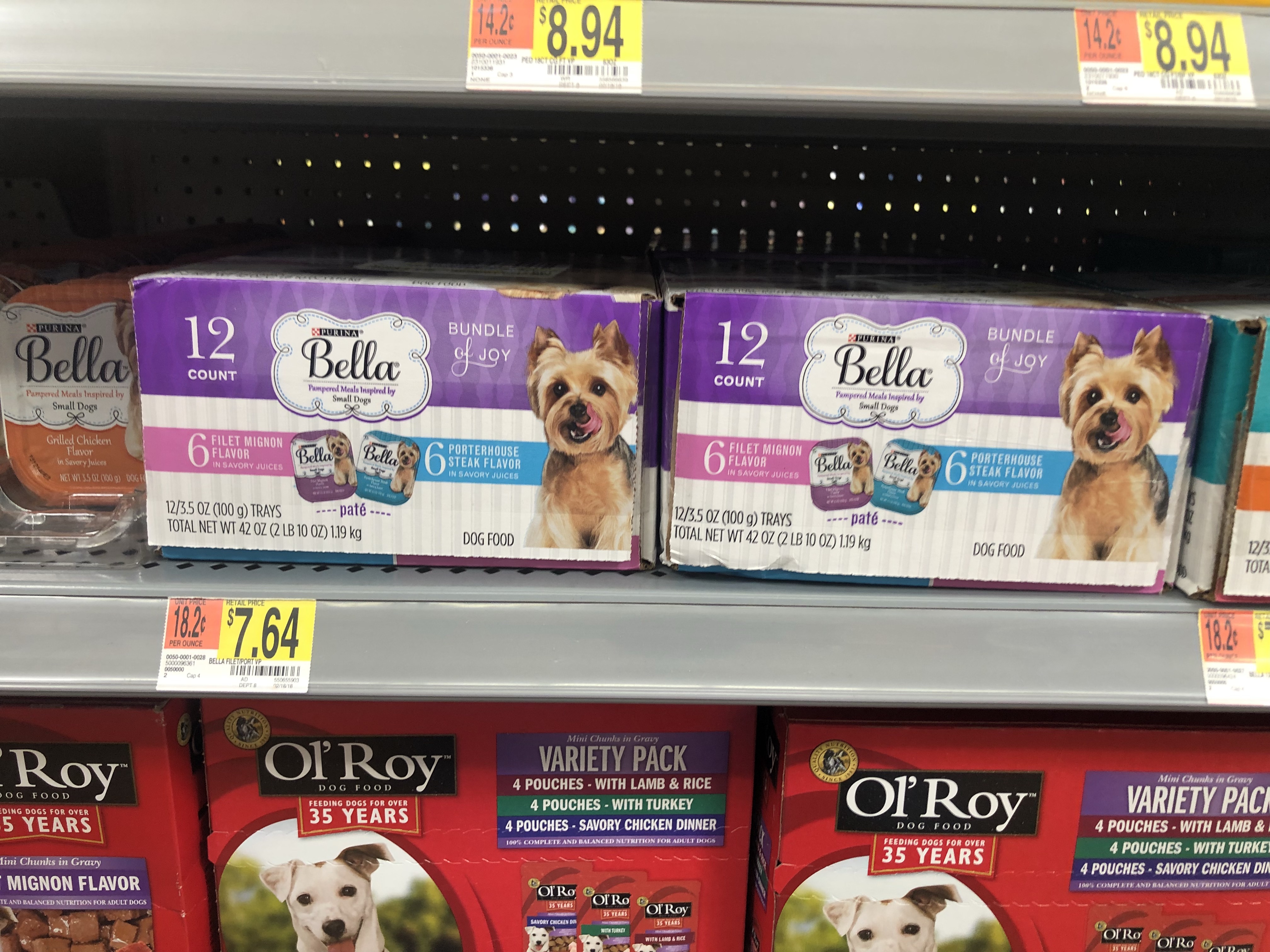 Bella wet clearance dog food walmart