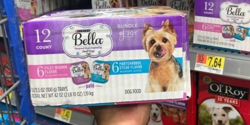 Purina Bella Dog Food Trays Only 22¢ Each at Walmart