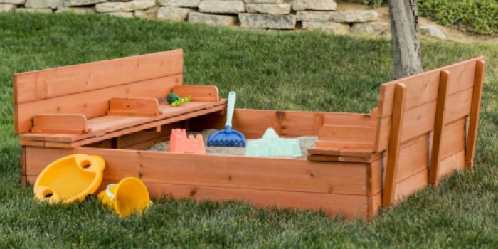 Kids Cedar Sandbox w/ Benches AND Cover Only $70.53 Shipped (Regularly $200)