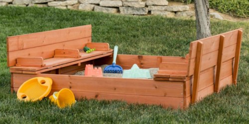 Kids Cedar Sandbox w/ Benches AND Cover Only $70.53 Shipped (Regularly $200)