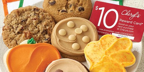 Cheryl’s 6-Piece Fall Cookie Sampler AND $10 Reward Card ONLY $9.99 Shipped