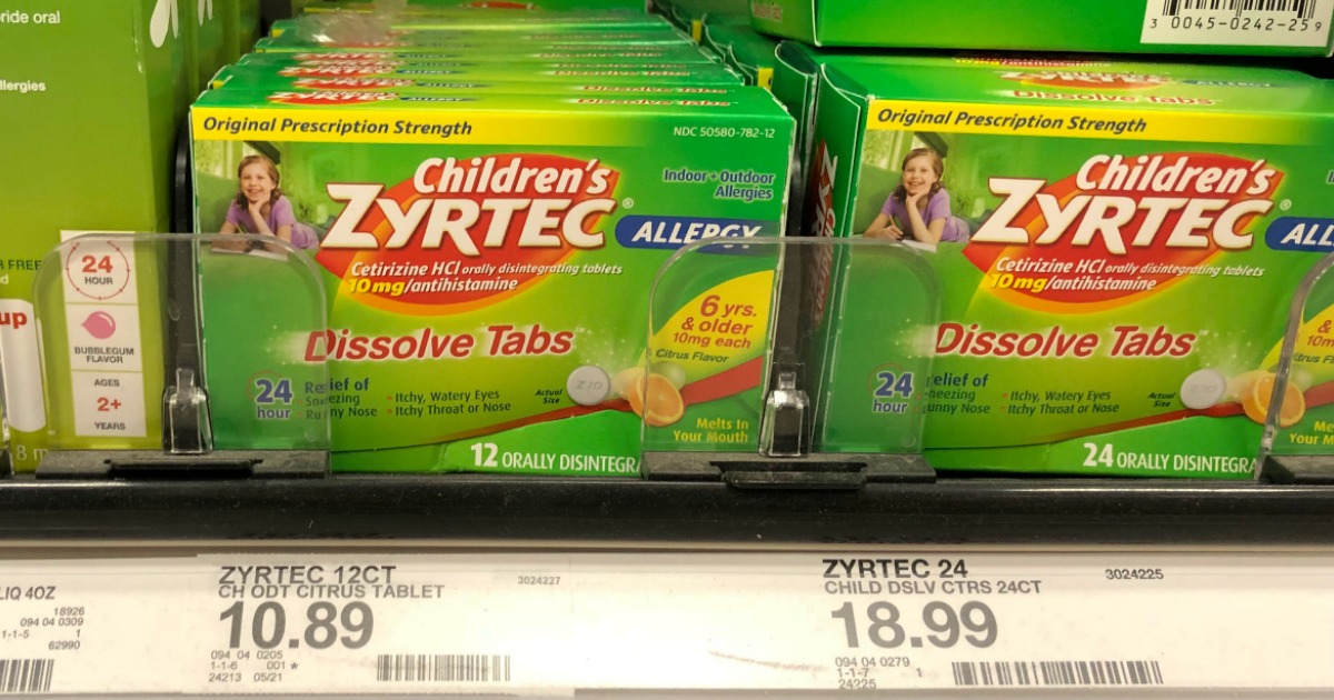 High Value Zyrtec Coupons = Children's Tablets Just 6.89 at Target