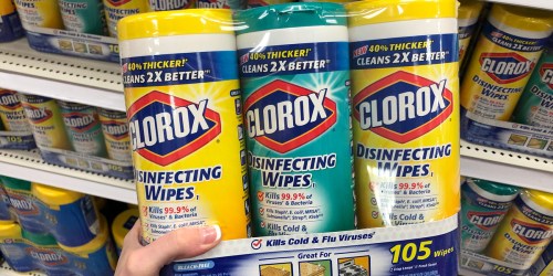 Office Depot: Clorox Disinfecting Wipes 3-Canister Pack As Low As $3.50 (Just $1.20 Per Canister)