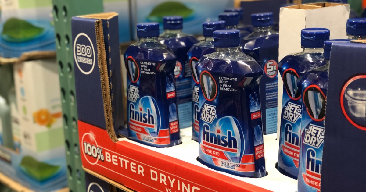 Costco Finish JetDry Rinse Aid LARGE 32 Ounce Bottles ONLY 4.99 Each