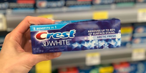 SIX Crest 3D White Toothpaste Tubes Only $6.36 at Walgreens (Just $1.06 Each)