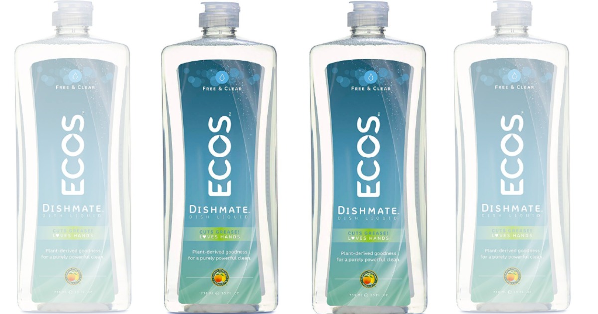 Amazon 2 Pack ECOS Dishmate Dish Liquid Just 4.52 Shipped (Only 2.26