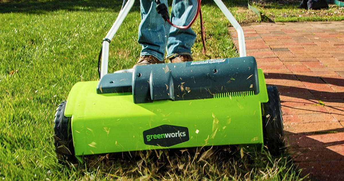 GreenWorks 14" 10-Amp Corded Dethatcher Only $81.90 Shipped (Regularly