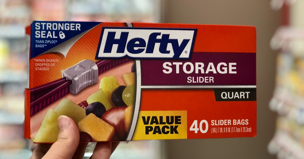 Hefty Gallon Food Storage Slider Bag - 66ct : Target