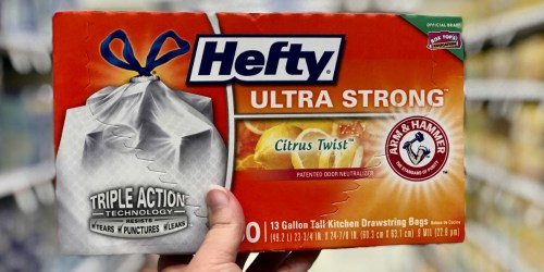 Hefty Kitchen Trash Bags 50-Count Only $5.99 (Regularly $10) + More