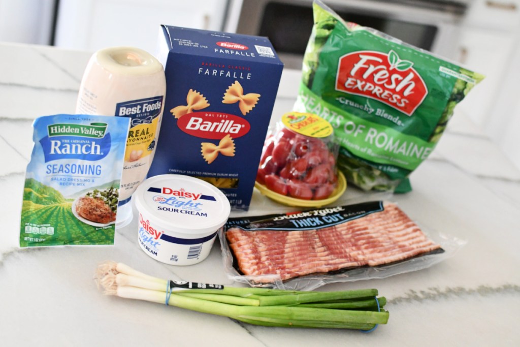 ingredients for ranch BLT salad