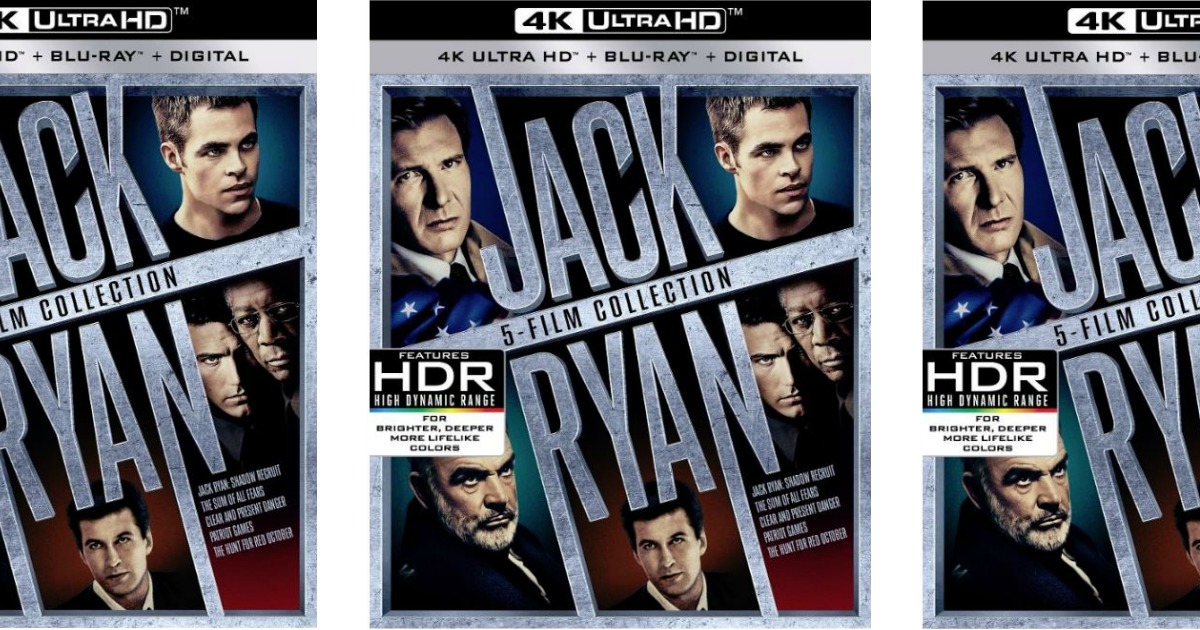 Pre-Order Jack Ryan 5-Movie 4K & Blu-ray Collection Only $49.99