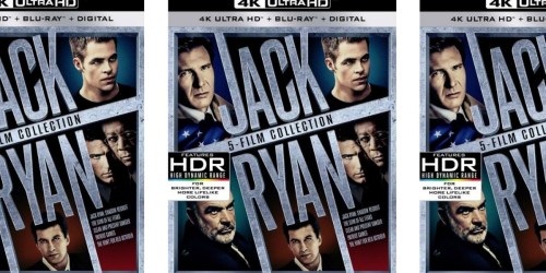 Pre-Order Jack Ryan 5-Movie 4K & Blu-ray Collection Only $49.99 Shipped (Regularly $90)