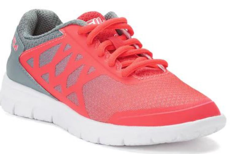 pink fila shoes kids