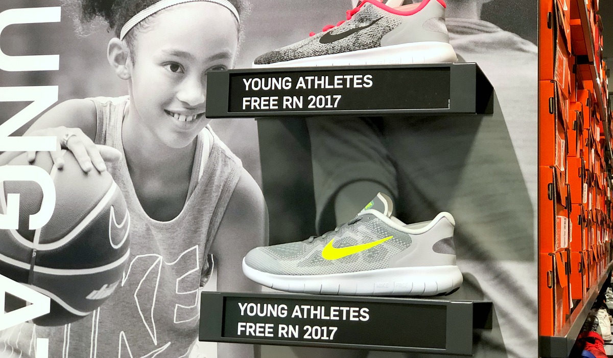 nike best deals and shopping tips – nike young athletes footwear section in nike store