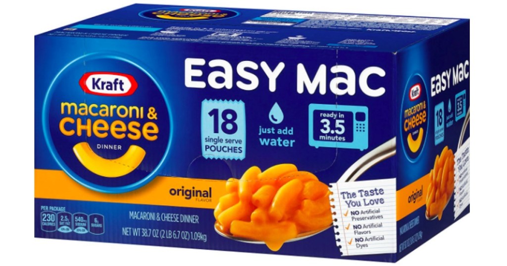 kraft easy mac 18-count box