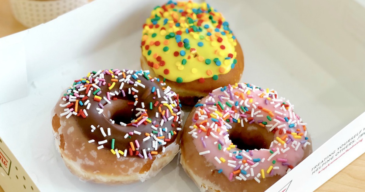 Krispy Kreme Doughnuts 3Pack ONLY 1 w/ ANY Purchase for Select