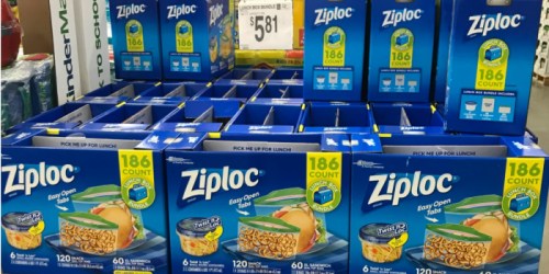 Ziploc 186-Count Lunch Box Bundle Only $5.81 at Sam’s Club (In-Store & Online)