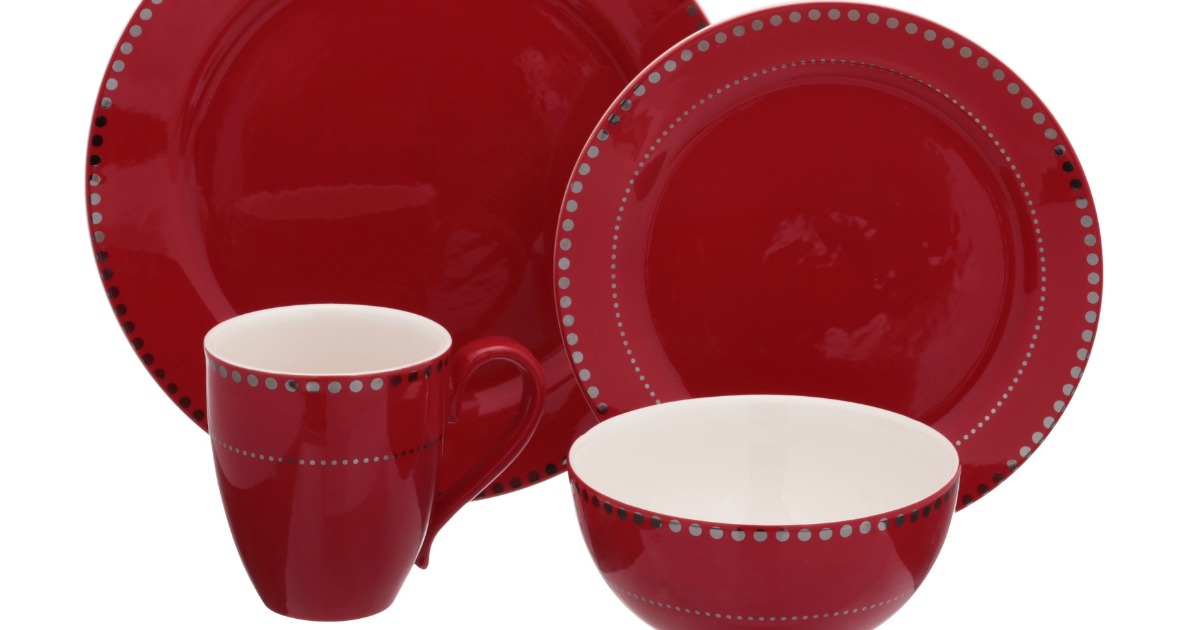 Mainstays 16 Piece Dinnerware Sets as Low as 14.99 at Walmart Regularly 50