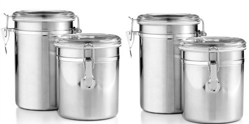 Martha Stewart Stainless Steel Canisters Set Just $7.99 at Macy’s (Regularly $20)