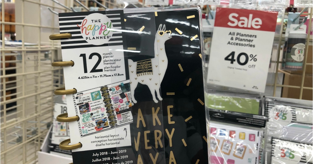 55% Off The Happy Planners & Accessories at Michaels (In-Store and Online)