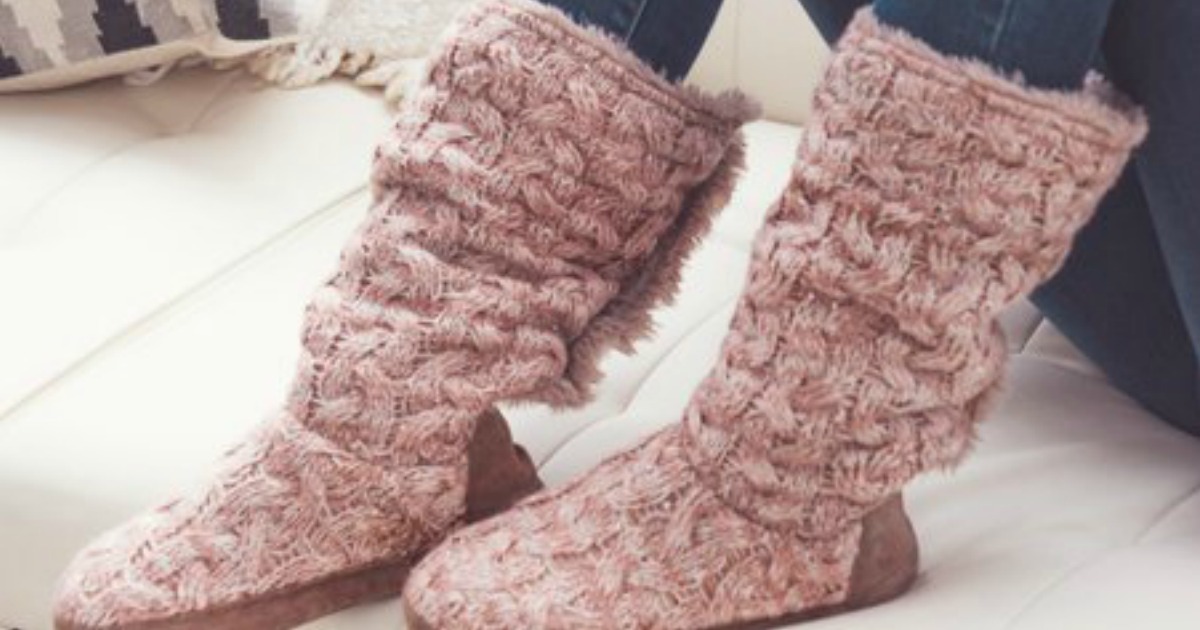 Muk Luks Women's Slipper Boots Just $16 